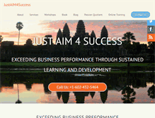 Tablet Screenshot of justaim4success.com